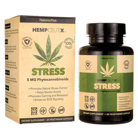 Nature's Plus Hempceutix Stress 5 mg 60 Veg Caps