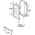 thumbnail image 2 of Black Plastic Mortise Style Screen Door Latch and Pull, 2 of 2