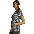 thumbnail image 7 of Dickies EDS Medical Scrubs Top for Women V-Neck DK656, XXS, Camo Daisies, 7 of 7