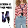 thumbnail image 5 of nancheng for Samsung Galaxy S20 FE Phone Case with Ring kickstand Lanyard Strap Girls Women Luxury Black TPU Shockproof Protective Back Cover - Butterfly Darkblue, 5 of 6