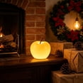 thumbnail image 6 of MYUNNIL Christmas Apple Shaped Night Light, 4.92" Realistic Warm Glowing Apple Ceramics Tabletop Ornament Lamp, Small Eye-Catching Ambient Lighting for Bedroom Home Party Decor, 6 of 7