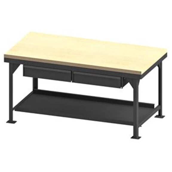Durham HDWBMT36722DR95 36 in. Heavy Duty Workbench, Gray - 12000 lbs