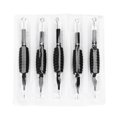 thumbnail image 2 of Herramientas para tatuajes, 5 piezas/juego de agujas para tatuajes estériles desechables con agarre de silicona, agujas para tatuajes desechables probadas y confiables, 2 of 9