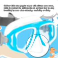 thumbnail image 3 of Kids Swim Goggles with Nose Cover Fabric Strap Dive Snorkel Mask for Children(4-16) Youth Snorkeling Gear Silicone Swimming Mask Anti-scratch Anti-fog Tempered Glass Lens, 3 of 5