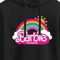 thumbnail image 3 of Barbie the Movie - Barbie Logo Rainbow - Juniors Cropped Pullover Hoodie, 3 of 5