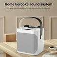 thumbnail image 2 of Altavoz Bluetooth inalámbrico con micrófono dual, altavoz de karaoke portátil para cine en casa, 2 of 13