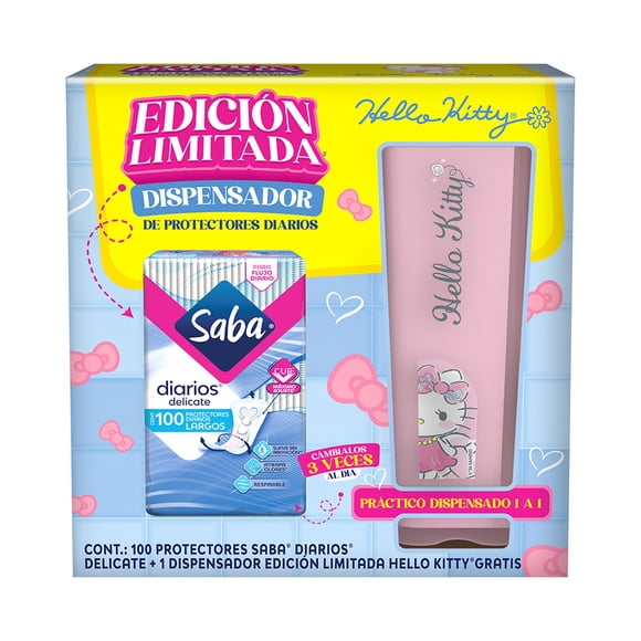 Saba Protectores Diarios Delicate más Dispensador