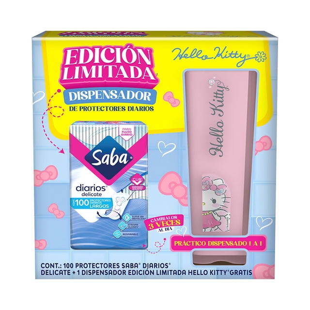 Saba Protectores Diarios Delicate más Dispensador