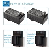 BM Premium 2 Pack of BP-820 Batteries and Charger for Canon XA10, XA11, XA15, XA20, XA25, XA30, XA35, XA40, XA45, XA50, XA55 Camcorders