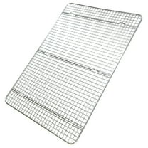 Milisten Cooking Wire Rack Cooling Rack Silver Stainless Steel 1Pcs 16.8X11.8X0.6In