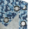thumbnail image 3 of Ambesonne Camouflage Grommet Curtain Single Panel, Blue Toned Design, 50"x60", Blue Coconut, 3 of 5