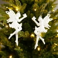 thumbnail image 3 of Sijiali 1 Set Christmas Tree Pendant Exquisite Workmanship Multi-type White Christmas Party Decoration Pendant for Holiday, 3 of 10