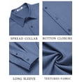 thumbnail image 5 of COOFANDY Men's Long Sleeve Dress Shirt Business Casual Shirts for Men Fall Fashion Shirt, 5 of 6