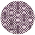thumbnail image 2 of SAFAVIEH Chatham Graham Geometric Wool Area Rug, Purple/Ivory, 7' x 7' Round, 2 of 8