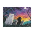 thumbnail image 2 of Area Rug Indoor 80"x58"in Non-Slip Wear Resistant Floor Mats Soft Large Carpets for Living Room Bedroom Home Decor Cat Family, 2 of 7