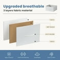 thumbnail image 5 of CONCETTA TV Stand Dresser with 5 Fabric Drawers and Open Shelving, Multi-functional Storage Unit Fits TV up to 45 inches for Bedroom Living Room Hallway, White, 5 of 10