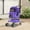 Purple, variant on CL.HPAHKL Foldable Dog Stroller, 4 Wheel Cat Pet Stroller with Storage Basket, Pet Travel Carrier Strolling Cart, Black