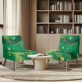 thumbnail image 4 of HELLHERO Breathable Stain Protection Armless Accent Chair Cover for Accent Chair Without Arms, Armless Chair Slipcover Star Marble Pattern, 4 of 8