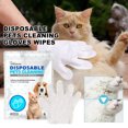 thumbnail image 2 of Hot Sale!Pet Cleaning Gloves Wipes Pet Disposable Gloves Deodoriz Smell Cleaning Eyes And Ear Canal Wipes 3pairs 15ml, 2 of 9