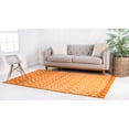 thumbnail image 4 of Unique Loom Moroccan Trellis Rug, Orange/Ivory (3' 3 x 5' 3), 4 of 5