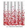 thumbnail image 5 of Shower Curtain,Red Sweetheart Shower Curtain, Valentine’s Day Bathroom Decor Polyester Fabric Shower Curtain with Hooks, Romantic Heart Pattern Waterproof Curtain for Bathroom Home Decoration, 5 of 8