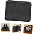 thumbnail image 4 of Huggegwe 2 Pcs Plateaux de Chaussures Multi-Usages Durables Intérieur/extérieur Tapis de Séchage pour Bottes pour Entrée Base de Pot de Fleurs et Rangement de Bric-à-Brac 35 * 27 * 3cm UA824-22033, 4 of 9