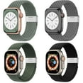 thumbnail image 1 of LEIXIUER Compatible with Apple Watch Bands 41mm 40mm 38mm, Braided Solo Loop Nylon Sport Stretchy Elastic  Strap with Adjustable Buckle Wristband for iWatch Series 8 7 6 SE 5 4 3 2 1 Ultra,Women Men, 1 of 11