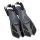 thumbnail image 4 of Aletas de natación flexibles Sunnimix 2 uds profesionales de tacón abierto Talla M Negro, 4 of 5