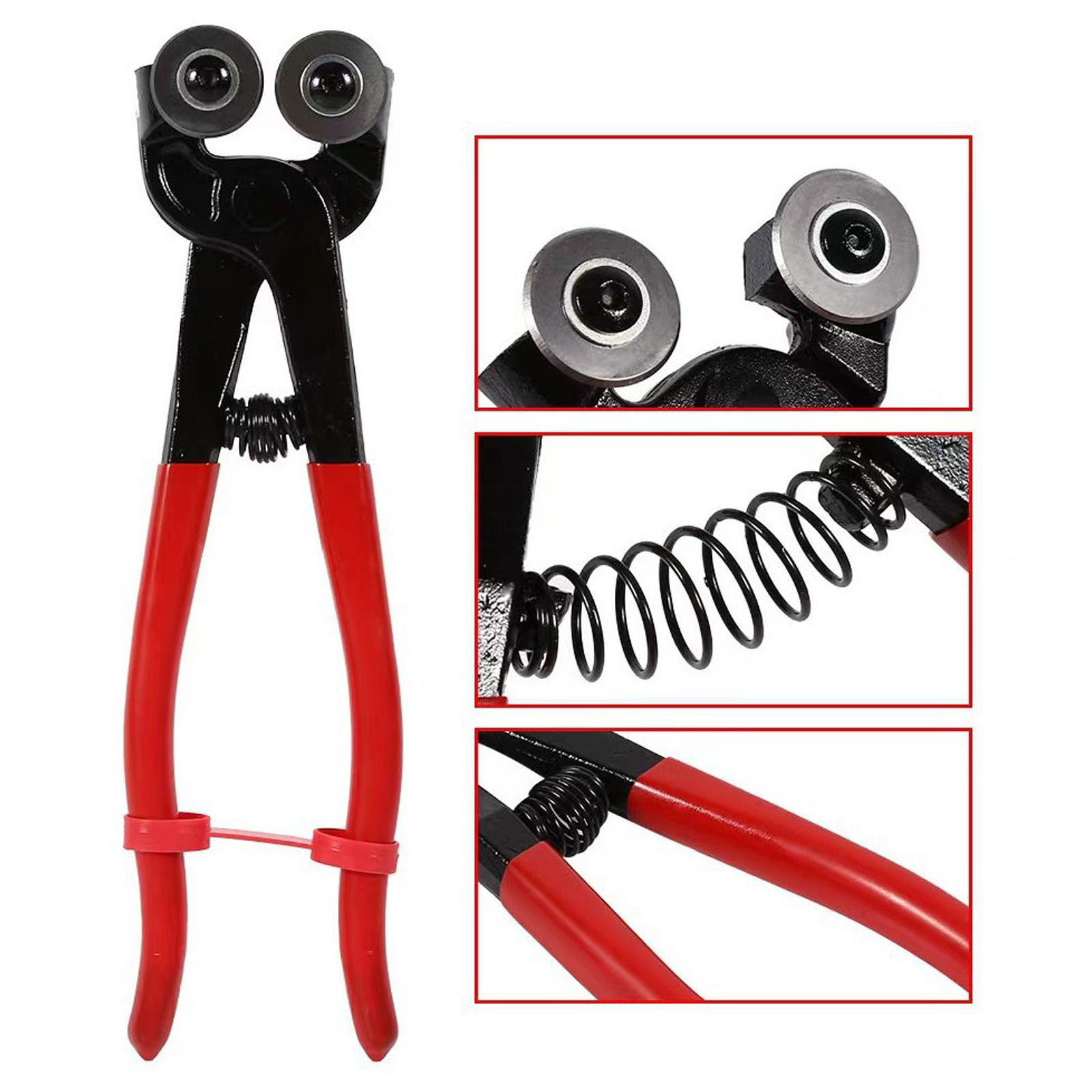 10PCS Heavy Duty Glass Cutter Includes Running Breaking Pliers Oil Feed Tool For Cutting On Projects