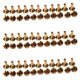thumbnail image 1 of 20X Perno del Boton Macizo de Laton de Arco Clavos de Tornillo Tornillo de Vuelta Cinturon de Cuero del Remache 10mm, 1 of 4
