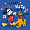thumbnail image 2 of Toddler's Mickey & Friends Pals Are Pizza Slice Graphic Tee Royal Blue 2T, 2 of 3