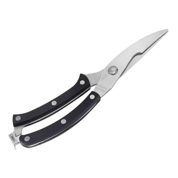 Stainless Steel Bone Scissors - Ergonomic, Spring-Assisted, Lockable - Kitchen Shears for Poultry, Fish Bones & Daily Use