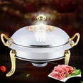 Food Heaters Party Buffets,Round Catering Warmer Server,Hot Pot