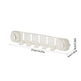thumbnail image 3 of Gancho de pared con ventosa | Organizador de gancho de plástico sin taladro | Percha de ropa autoadhesiva extraíble | Soporte para sombrero toallero que ahorra espacio | 1 paquete | Blanco o rosa |, 3 of 6
