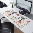 thumbnail image 2 of Long Mouse Pads for Desk,Beige Dinosaurs Flowers Leaves Desk Mats on Top Of Desks, Desk Mouse Pad Extra Large with 3mm Non-Slip Base and Stitched Edge for Gaming,Office,Work,Home 31.5"x11.8", 2 of 6