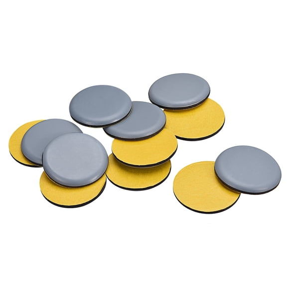 Unique Bargains Furniture Sliders, 12Pcs 2' PTFE Round Appliance Slider, Self-adhesive Chair Glides for Carpet Hardwood Floors