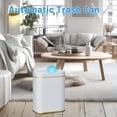 thumbnail image 5 of Bathroom Small Trash Can with Automatic Touchless Lid, 2.6 Gallon Smart Garbage Can Narrow Waterproof Trash Bin for Bedroom, Office, Living Room, 5 of 6