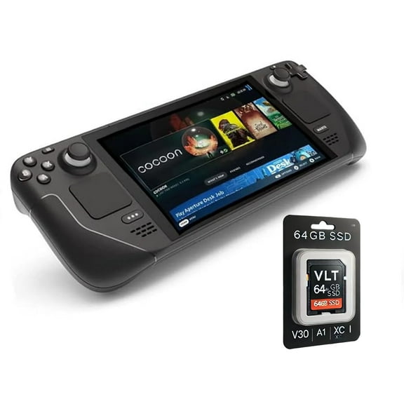 Valve Steam Deck OLED 512GB Handheld Gaming Console with VLT 64GB SD Card