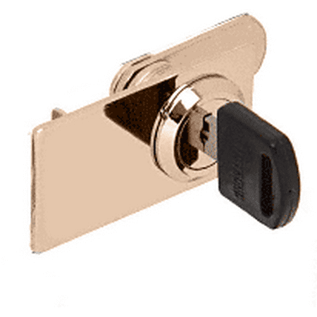 Crl Lk32 Brass Lock For Cabinet Swinging Glass Door Walmart Com