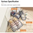 thumbnail image 4 of Underwear Organizer3 Piece Underwear Storage Box,Foldable Underwear Drawer Storage Box, 4 of 4