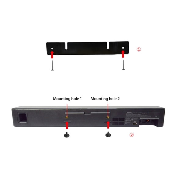 TV Speaker Wall Mount Kit for Solo5 Speaker Stand Complete with All Mounting Hardwares Soundbar Brackets