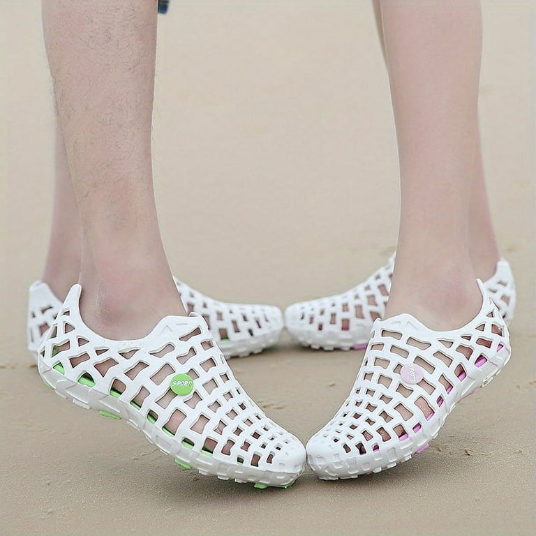 【SCENERITY】22SS★ Round Clog Women's Cut-out Clogs, Stylish Garden Sandals, Breathable