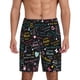 thumbnail image 1 of Balery I love you Mom Pantalones cortos de pijama de punto de algodón para hombre con cinturilla y bolsillos-Medium, 1 of 6