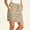 Khaki, variant on Women's High Waisted Elastic Waist Workout Skirt, Lightweight Casual Half Body Skirt with Pockets