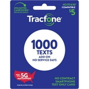 Tracfone $5 Text Only Add On (1000 texts) e-PIN Top Up (Email Delivery)