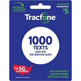Tracfone $5 Text Only Add On (1000 texts)