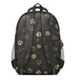 thumbnail image 3 of Paw Print Backpack for School,Cute School Bag,Schoolbag with Adjustable Shoulder Straps & Padded Back,16.9 Inch, 3 of 5