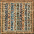 thumbnail image 1 of Ahgly Company Tapis d'Intérieur Lavable en Machine Carré Abstrait Camel Brun, 3 Pieds Carré, 1 of 7