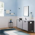 thumbnail image 3 of Vanity Art Oil Rubbed Bronze Black 5 Pieces Bathroom Hardware Set, Bath Accessory Kit, Include Towel Bar, Toilet Paper Holder, Robe Hook, and Towel Ring LF34-ORB, 3 of 4