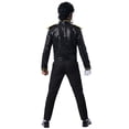 thumbnail image 6 of 3-Piece Pop Star Halloween Costume Set Top with Wig and Glove for Stage Performance Show Retro Role Play Event Dance Star Outfit for Celebration S, 6 of 7